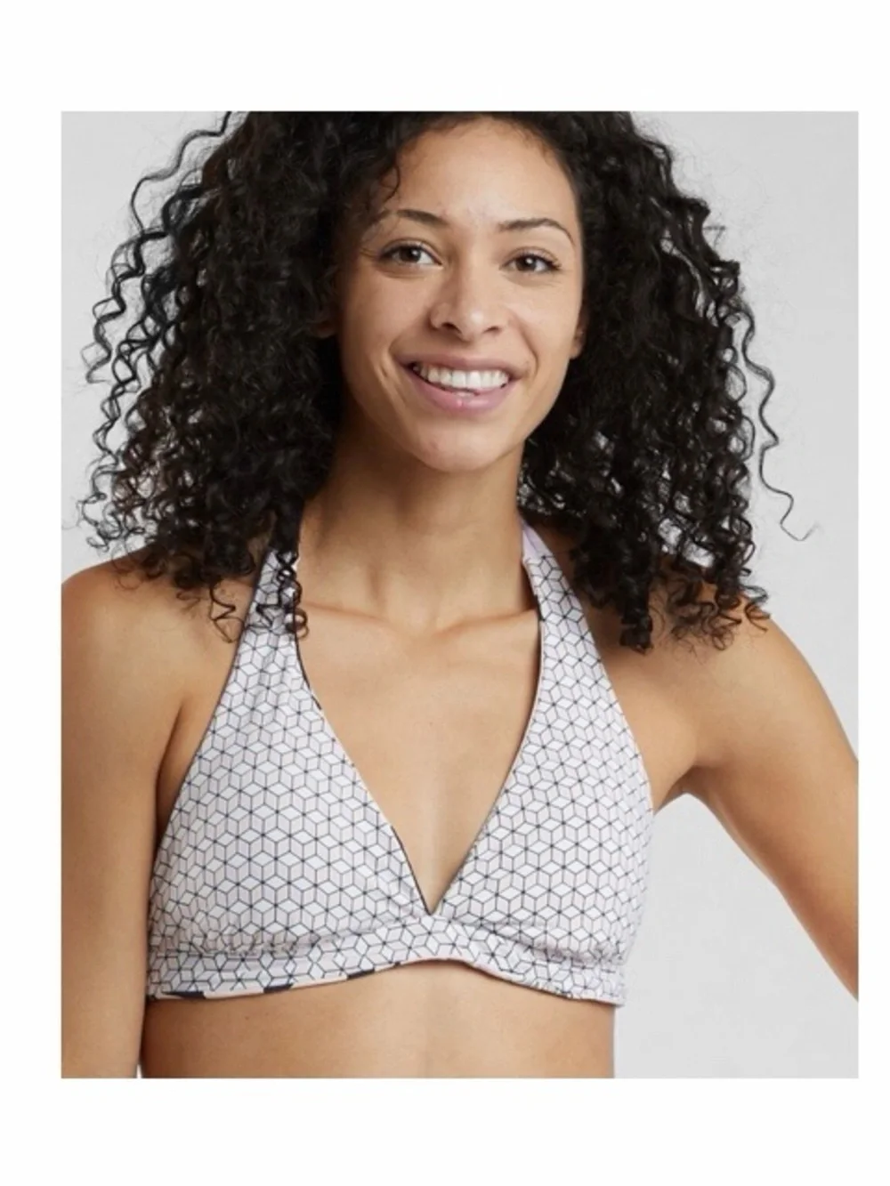Carve Designs Beth Reversible Triangle‎ Halter Bikini Top NWT